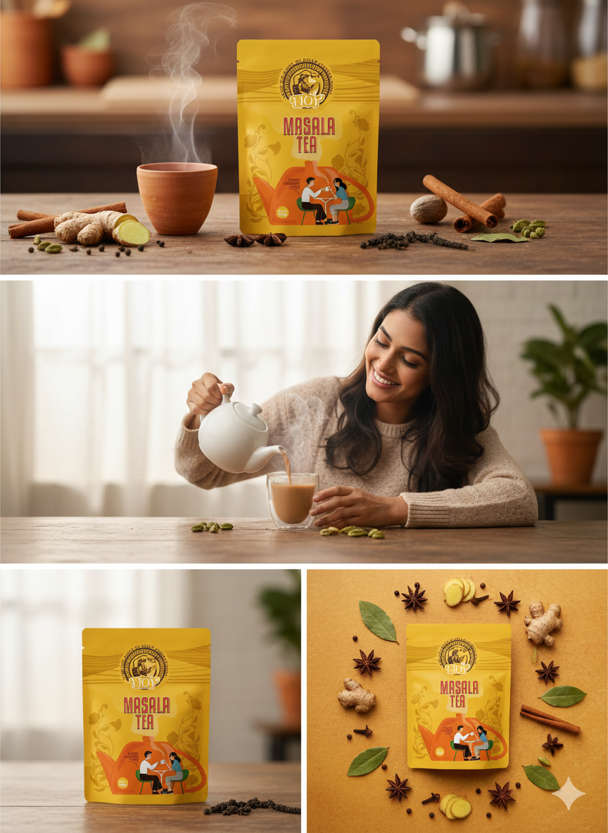 TJOY Garden-Fresh Masala Tea with Natural Spices