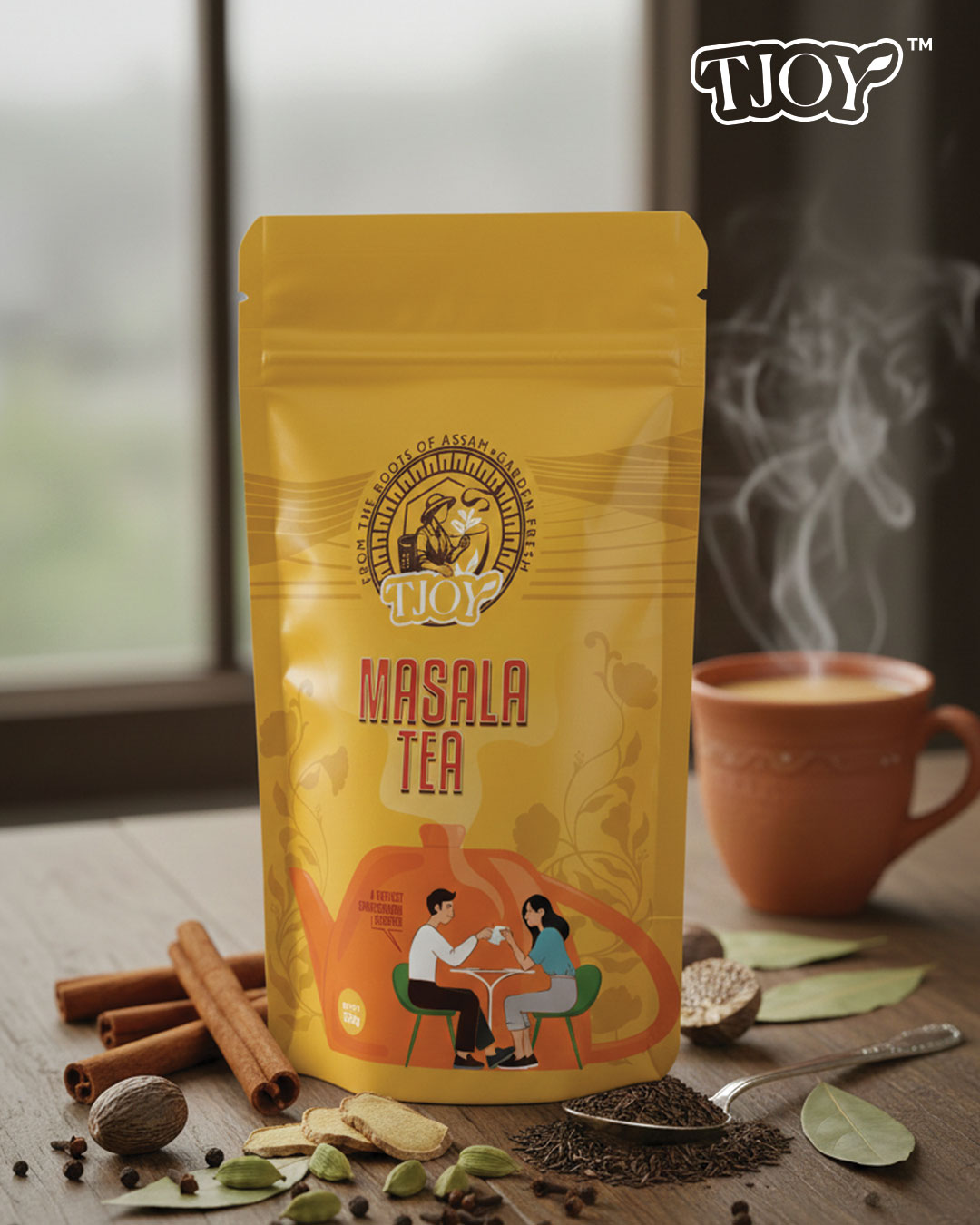 TJOY Garden-Fresh Masala Tea with Natural Spices