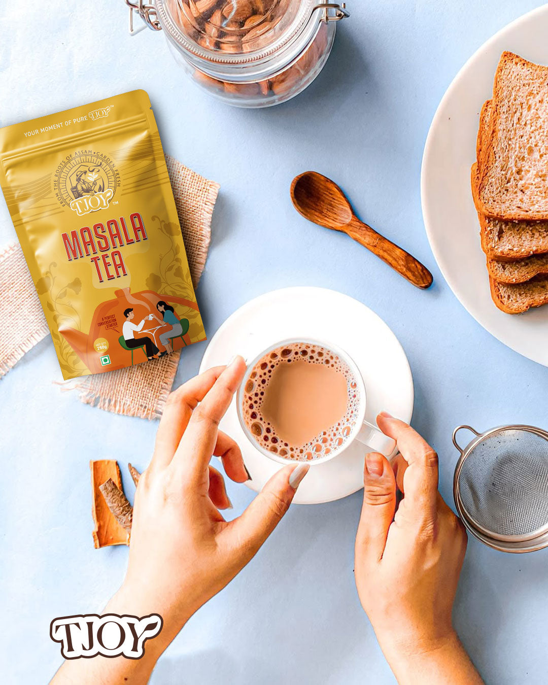 TJOY Garden-Fresh Masala Tea with Natural Spices